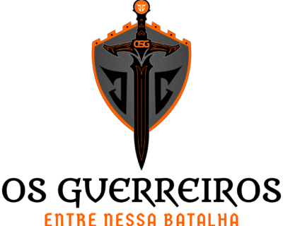 Logo com o nome da equipe Os Guerreiros.
